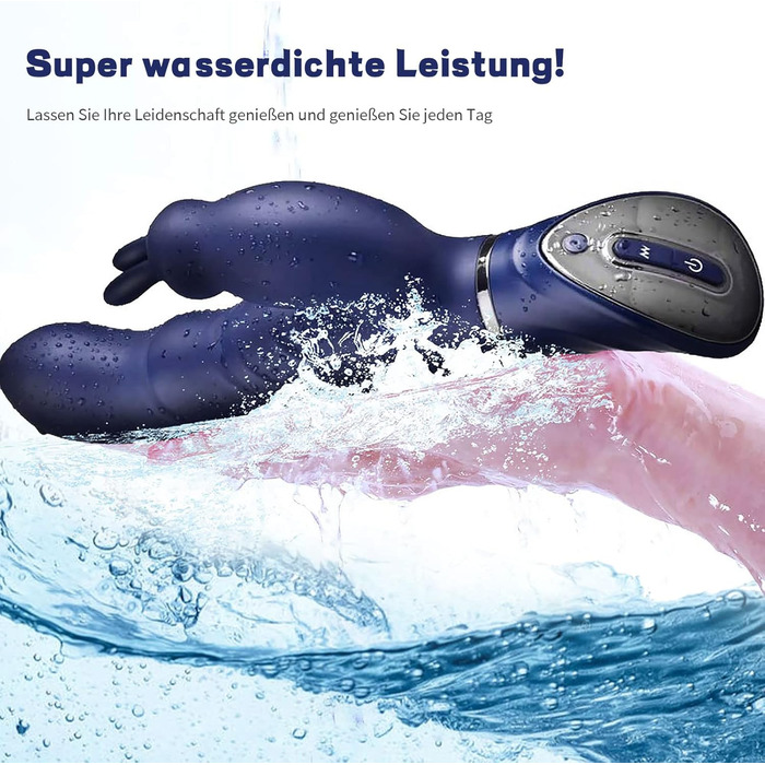 Вібратор для жінок Rabbit, стимулятор клітора та G-точки, з двома моторами, силіконовий дildo, 7 режимів, USB-зарядка, водонепроникний