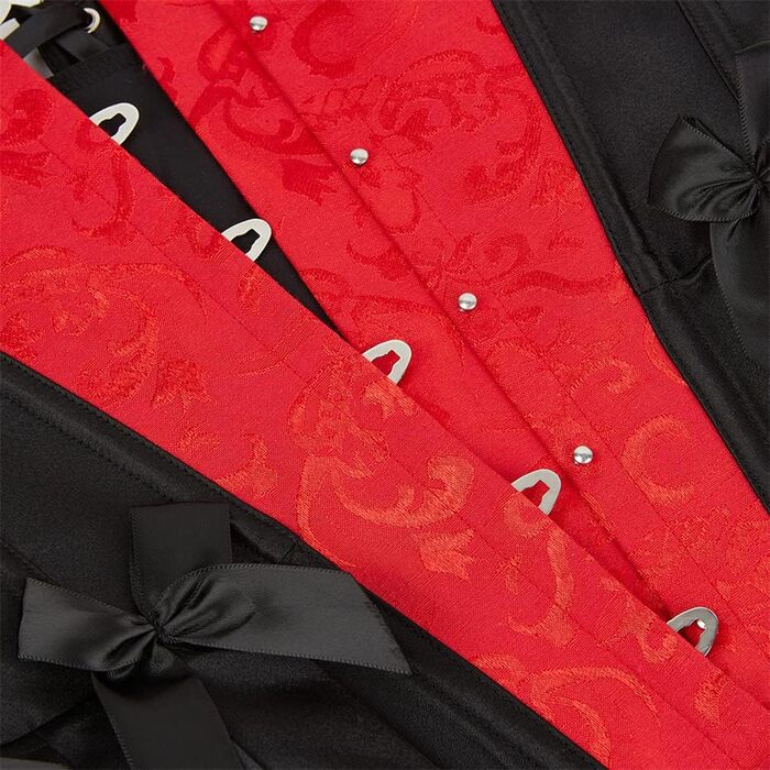 Корсетна гребійка Grebrafan для жінок, готичний стиль, для вечірок, червона (50-52)