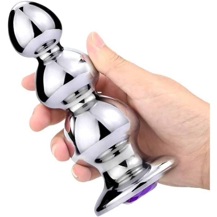 Анальний плагін з нержавіючої сталі з кулями - іграшка для дорослих, SM для жінок, пар, чоловіків