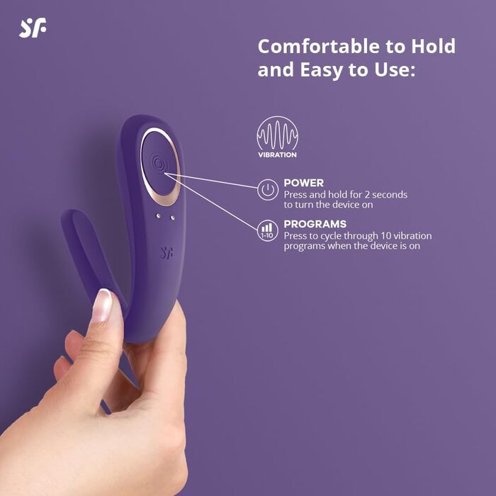 Satisfyer Paar-Vibrator: вібратор для пар | Іграшка для дорослих з медичного силікону | Стимулятор для жінок та чоловіків