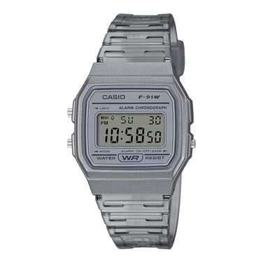 Цифровий унісекс годинник Casio Collection у сірому кольорі