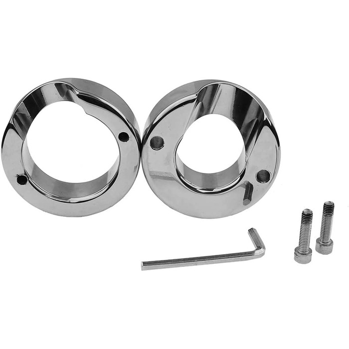 Металевий розтягувач яєчок з шестигранним ключем, важкий, для чоловіків. Розтягувач яєчок, кільце для яєчок, кільце для статевого члена, еротичні інтимні іграшки (L)