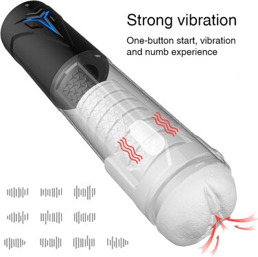 Електричний мастурбатор для чоловіків з режимами всмоктування, автоматичний мастурбатор – сексуальні іграшки для чоловіків