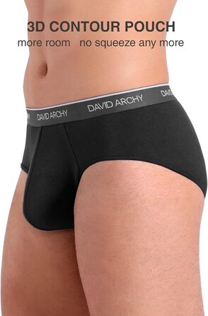 Слип чоловічий DAVID ARCHY з бамбука (XXL, 7 шт., багато кольорів) - м'яка підгузка без етикетки