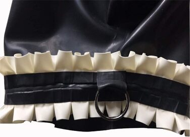 Латексна маска для BDSM, фетіш, бондж, косплей - з мереживом, для тематичних вечірок та Хелловін