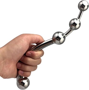 Анальний пробка з нержавіючої сталі, подвійний великий розмір, анальний стимулятор, масажер простати, іграшка для дорослих