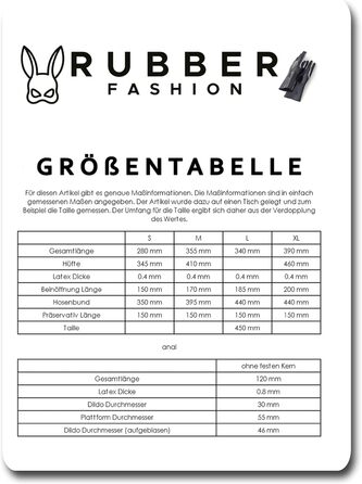 Шорти з латексу Rubberfashion з пеніс-чохлом та надувним дildo для ануса - чоловіча білизна з латексу, чорний, 0.4 мм
