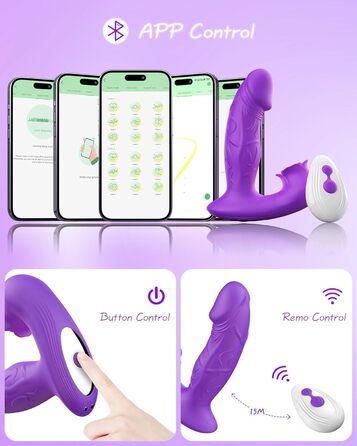 Набір вібраторів для жінок, вібратор клітора та G-точки, 9 режимів, 9 рівнів інтенсивності, пульт дистанційного керування, водонепроникний, тихий, секс-іграшка для пар