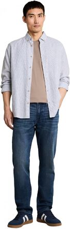 Чоловічі джинси Tom Tailor TTMARVIN Straight з еластичним стрейчем, Mid Stone Bright Blue Denim, 34W / 32L