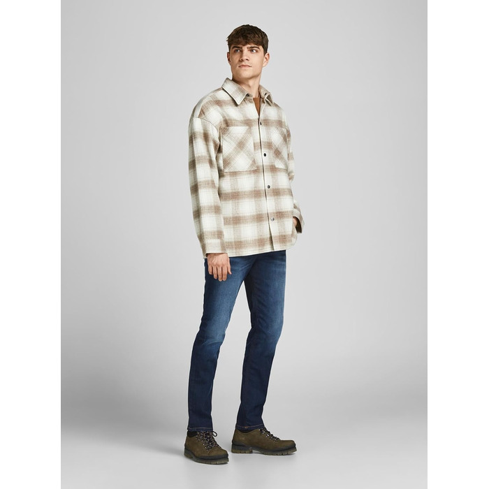 Чоловічі джинси Jack & Jones JJICLARK Regular Fit синього кольору, денім