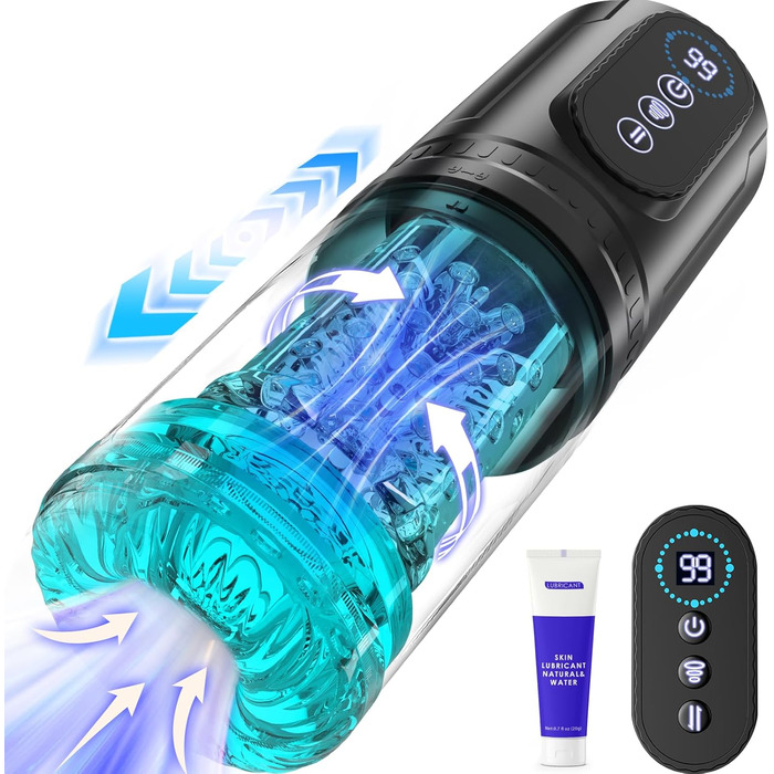 Мастурбатор для чоловіків Pangpangmi з 9 режимами, телескопічною функцією та ротацією - сексуальна іграшка для чоловіків