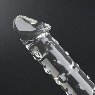 Скляний дилда SXOVO 29.5 см з частинками, анальні кульки, для масажу G-точки та простати, секс-іграшка для жінок та чоловіків