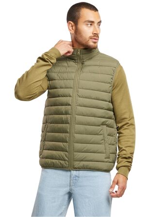 Легкий базовий жилет Urban Classics Basic Light Weight Vest, темно-оливковий, розмір S