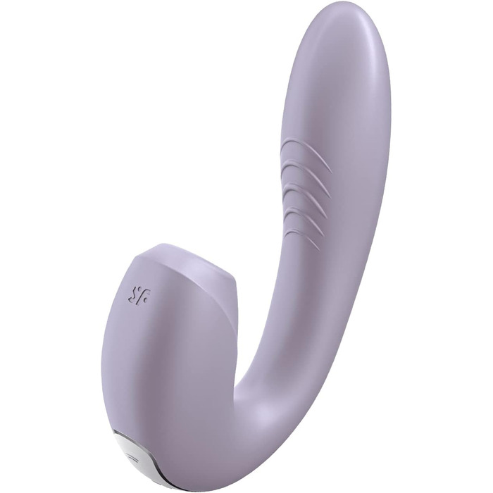Satisfyer Sunray Connect App Rabbit - вібратор-кролик з підключенням до додатку | Стимуляція клітора та G-точки | Водонепроникний (IPX7) | Перезаряджуваний | З високоякісного силікону | Інтимний масажер для жінок (фіолетовий)
