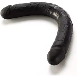 Двосторонній дилда Zooma Ultra-Long з реалістичного силікону, чорний