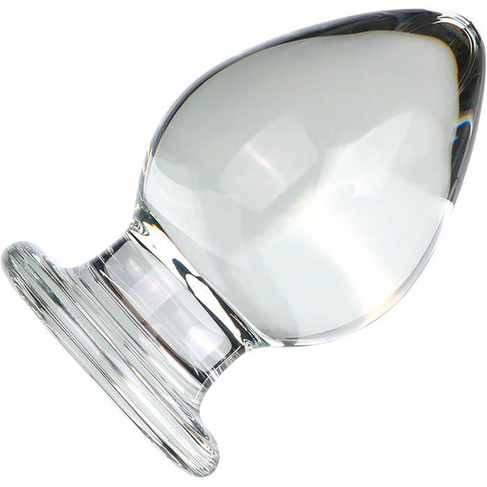 Скляний анальний плаг ScreaAss, 5 розмірів (32/40/45/55/65 мм), набір, прозорий. Іграшки для дорослих для жінок та чоловіків.