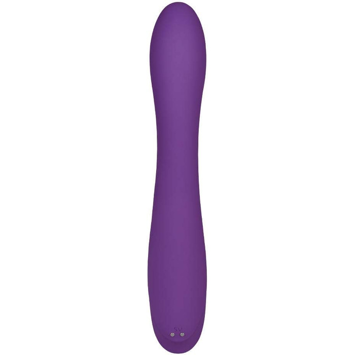 Кролик EIS з функцією обігріву | Інтимний масажер для жінок | Вібратор-кролик з безпечного силікону | Перезаряджається та водонепроникний (IPX7) | Потужне збудження | Колір: фіолетовий | 22 см | Фіолетовий/Білий