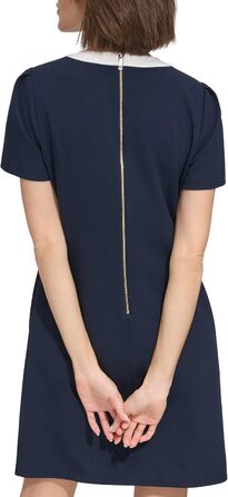 Сукня Tommy Hilfiger жіноча з креп-шифону, логотип, емаль, ґудзики, кишені, колір Sky Captain/Ivory