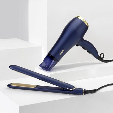 Професійний фен для волосся BaByliss Midnight Luxe 5781PE: потужність 2300 Вт, іонна технологія Anti-Frizz, 3 температурні та 2 швидкісні режими