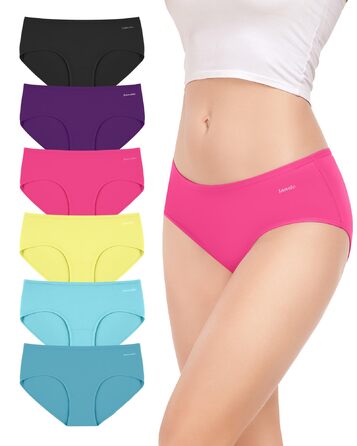 Шкарпетки жіночі бавовняні 6 шт. в упаковці, трусики-хіпстер, низька талія, еластичні, чорні (3XL)