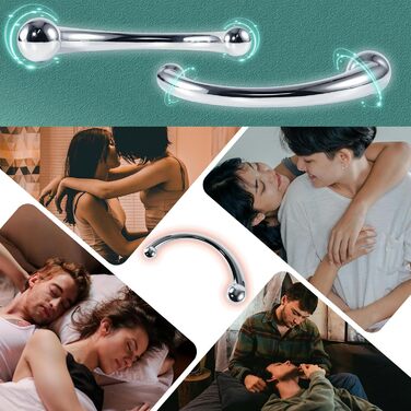 Анальний плагін AMZABEE з подвійним наконечником, металевий, масажер G-точки, дildo, унісекс, для дорослих