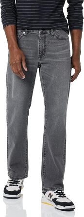 Чоловічі джинси Amazon Essentials Bootcut прямого крою, сірий вицвілий колір (31W / 32L)