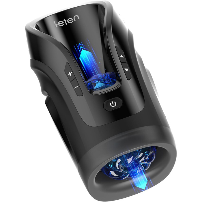 Електричний мастурбатор для чоловіків Leten Cannon King Mini - Blowjob машина з 10 режимами, голосовою стимуляцією та функцією всмоктування