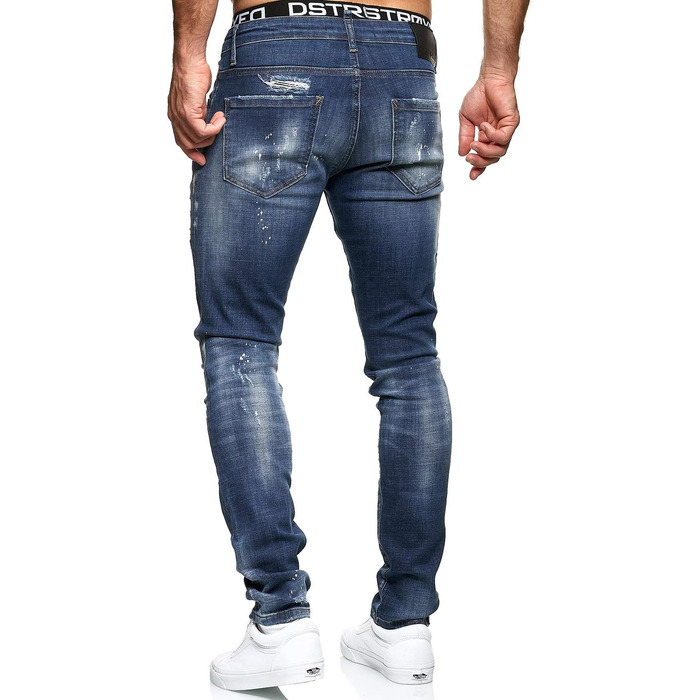 Чоловічі джинси MERISH Slim Fit з еластичним денімом, модель 1507, сині (33W / 32L)