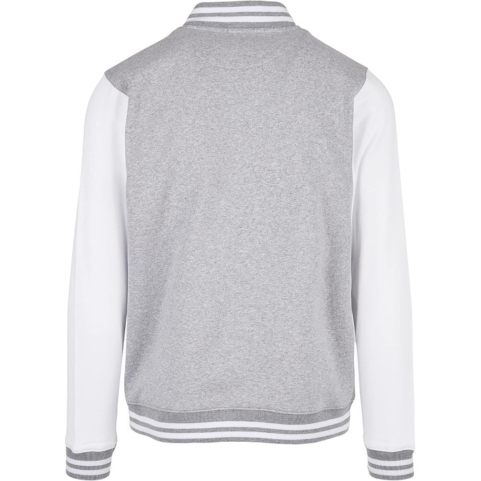 Чоловічий бомбер Build Your Brand Bb004-basic College Jacket, чорно-білий