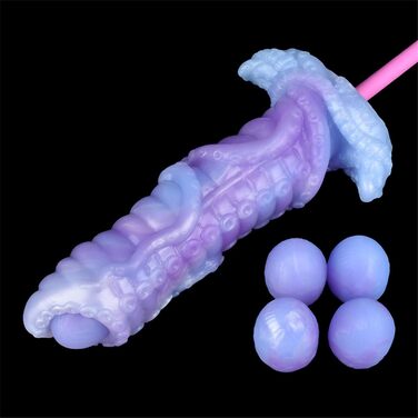 Анальний дилдо з силікону Axcroo з 5 кулями - анальні намисто, яйця, дилататор для жінок та чоловіків