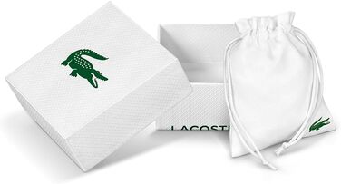 Чоловічий браслет Lacoste STENCIL зі сталі зі сріблястим покриттям та застібкою-карабіном