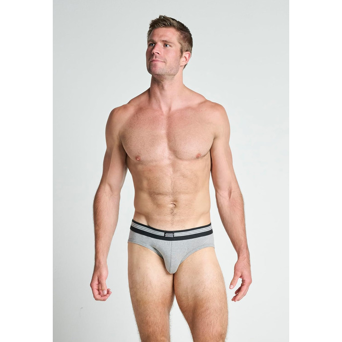 Труси чоловічі Jockey Cotton Stretch, 3 шт. в упаковці, бавовна та еластан, середньою посадкою, чорний колір, XL