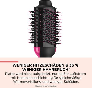 Фен-щітка для об'єму Revlon Salon One-Step для короткого та середнього волосся, іонізація та керамічне покриття, RVDR5282UKE, чорний