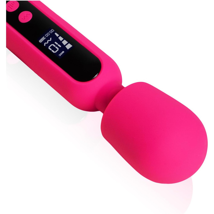 Вібратор 'THE ROCK XL' 23,5 см з дисплеєм - Масажер для жінок з преміум-силікону. Іграшки для дорослих, для пар, дildo, Magic Wand Pink