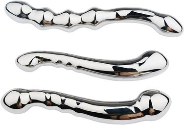 Анальні кульки з металу 3 стилі - анальний плъг, стимулятор G-точки, масажер простати, іграшки для дорослих (чоловіки/жінки)