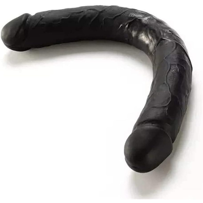 Двосторонній дилда Zooma Ultra-Long з реалістичного силікону, чорний