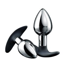 Анальний плагін для жінок з кулькою всередині – металевий батплъг для інтенсивних відчуттів, секс-іграшка для пар та початківців LZYLWC (S+L)