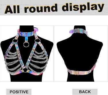 Жіночий шкіряний корсет-нагрудник PETMHS Punk Gothic з лазерним малюнком