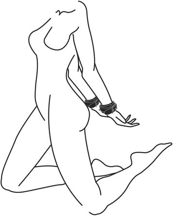 Набори наручників з екошкіри EasyToys Fetish Collection - регульовані, 80 см, діаметр 11-28 см