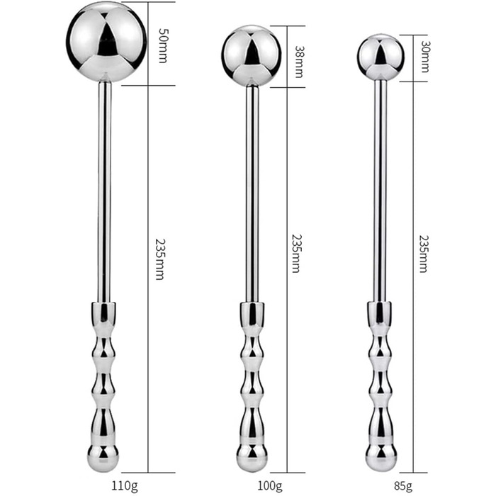 Анальні кульки LOXICAI з нержавіючої сталі: набір S/M/L, анальний плагін з ручкою, дилататор анусу, стимулятор G-точки, для чоловіків та жінок