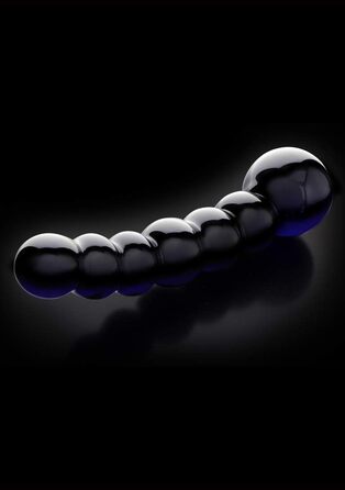 Масажер скляний PIPEDREAM Icicles No 29, блакитний (фіолетовий), ручної витримки