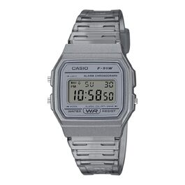 Цифровий унісекс годинник Casio Collection у сірому кольорі