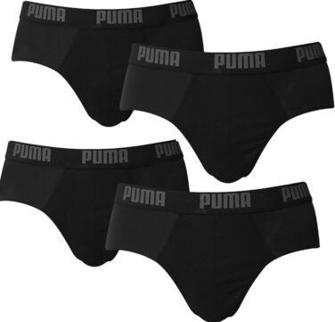 Труси боксер чоловічі Puma Basic 4 шт. в чорному кольорі, розмір L