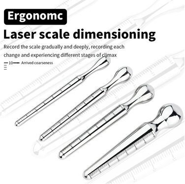 Розширювач сечоводу з нержавіючої сталі Seckoe для чоловіків (XL) - дилататор, катетер, сонда, масажер простати, секс-іграшка