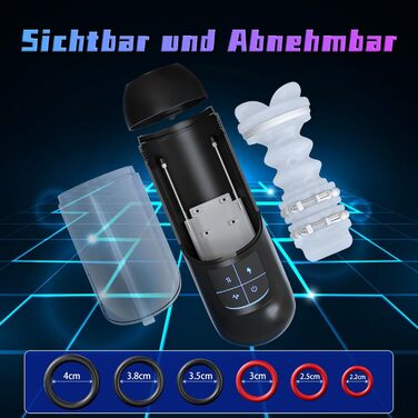 Електричний мастурбатор Leishen для чоловіків з масажними кульками - 10 режимів зсуву та 7 вібрацій