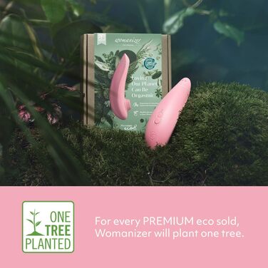 Womanizer Premium - вібратор для жінок, стимулятор клітора, чорний (Eco Rosa)