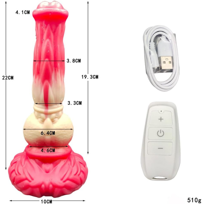 Вібратор реалістичної собаки, анальний дildo з 10 режимами вібрації, для чоловіків та жінок