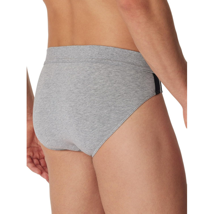 Труси чоловічі Schiesser 3 шт. Sip Softbund та Streifen Bio Baumwoe, 95/5 Organic (3XL, сірий меланж)