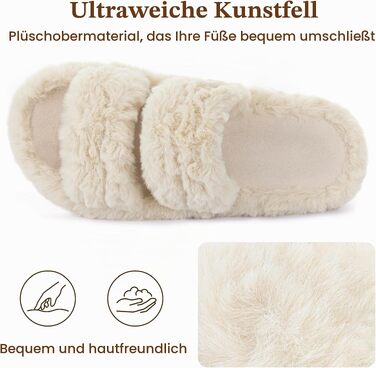 Жіночі м'які капці RockDove з ефектом пам'яті (Memory Foam), бежеві, розмір 40/41 EU