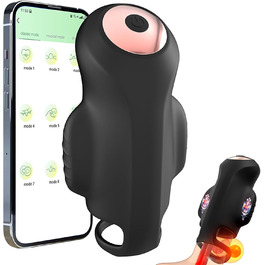 Мастурбатор для чоловіків LYAMais з керуванням через додаток, 9 режимів, вібратор пеніса, тренажер, стимуляція головки, сексуальна іграшка, тихий оральний секс, кишеньковий мастурбатор